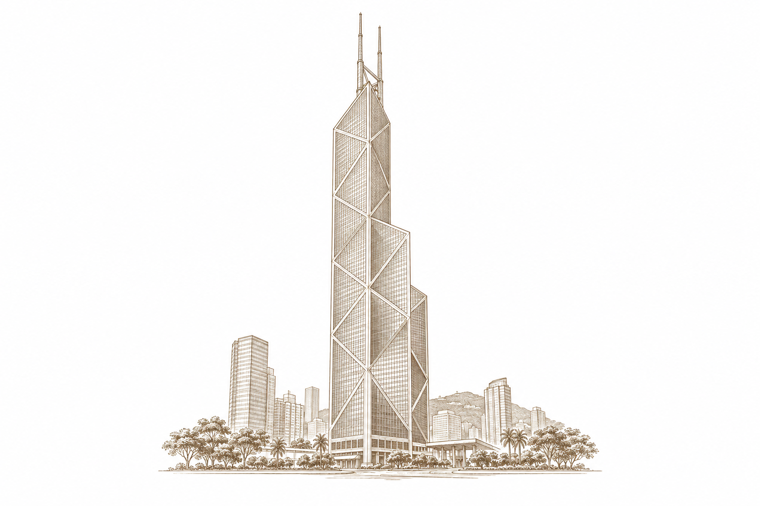 中银大厦 · 中环，香港